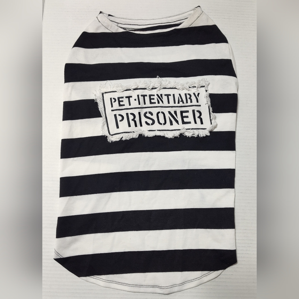 Bootique Black and White Striped Dog Shirt